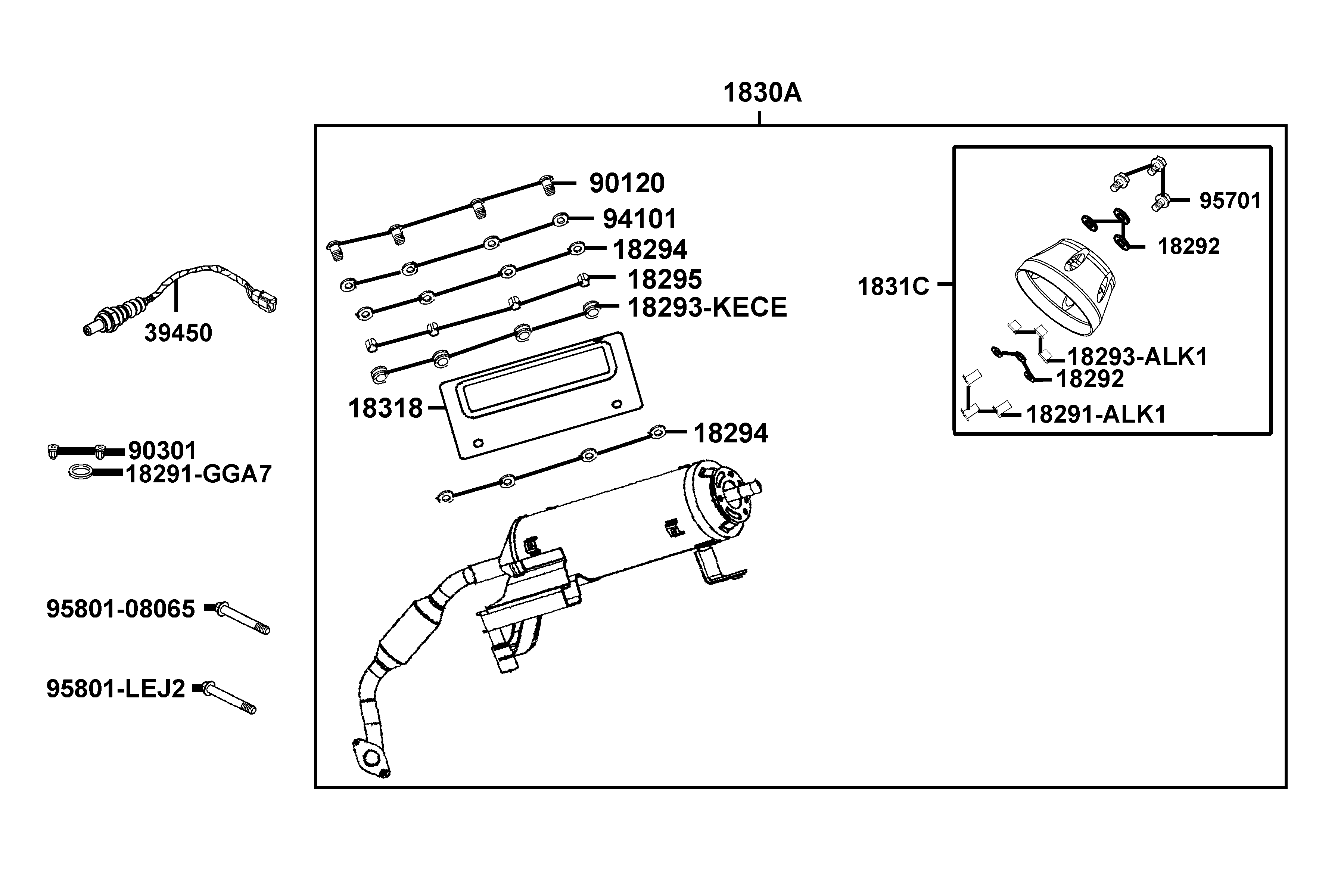 Avgassystem - Ljuddämpare - Lambdasond