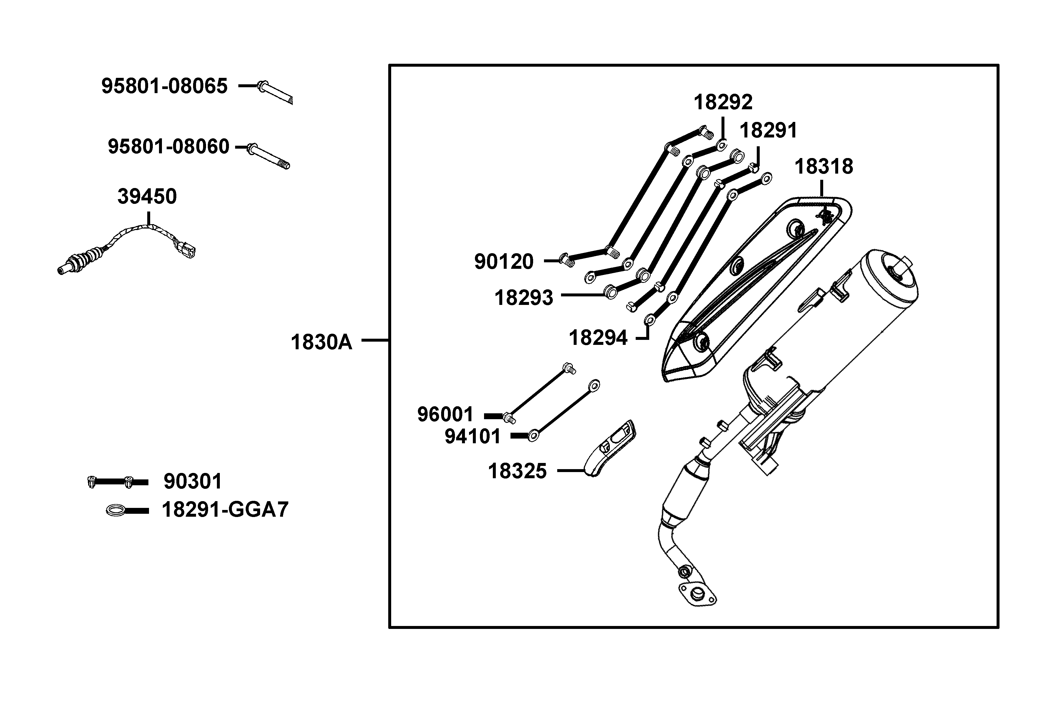 Avgassystem - Ljuddämpare - Lambdasond