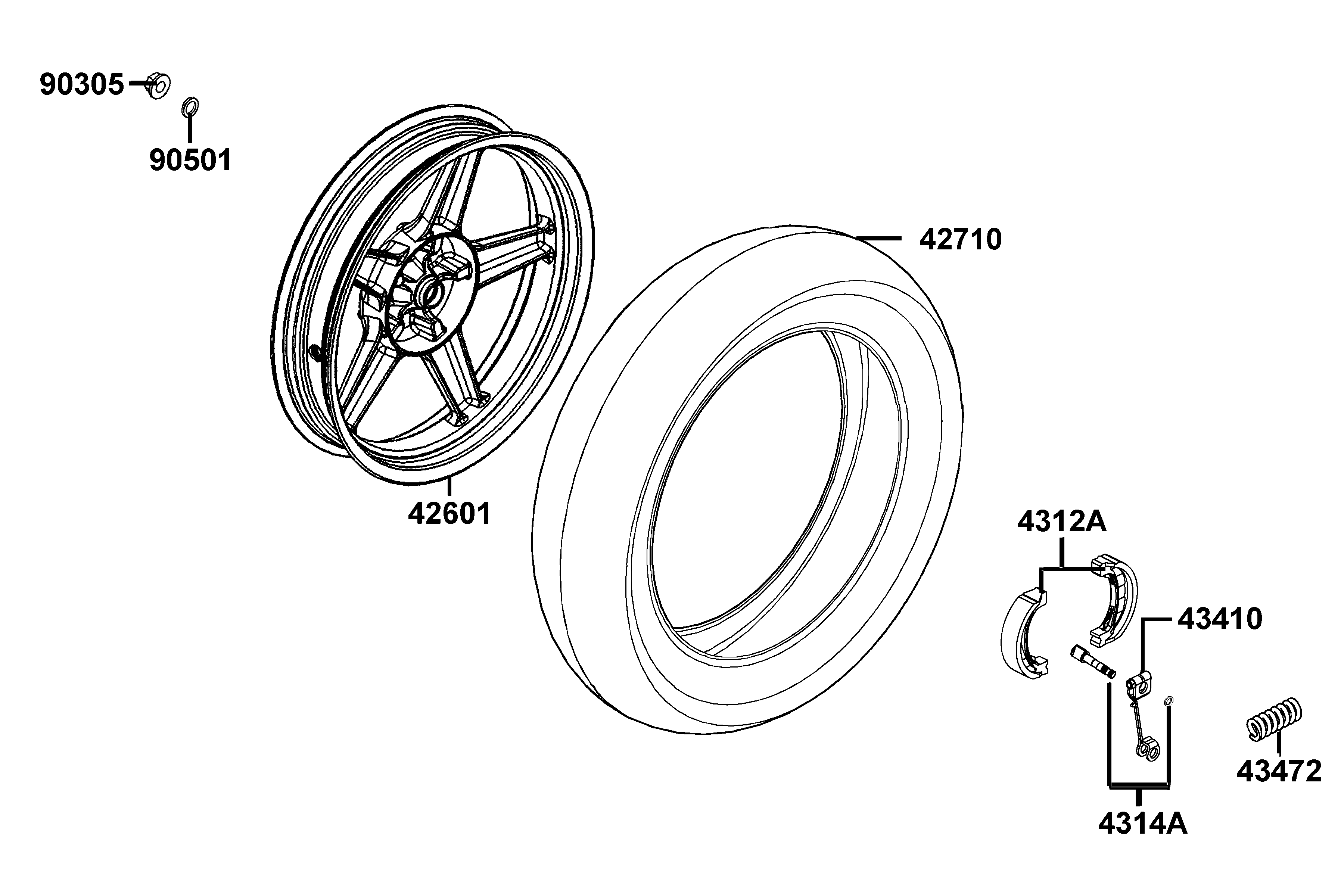 Bakhjul - Bromsbackar