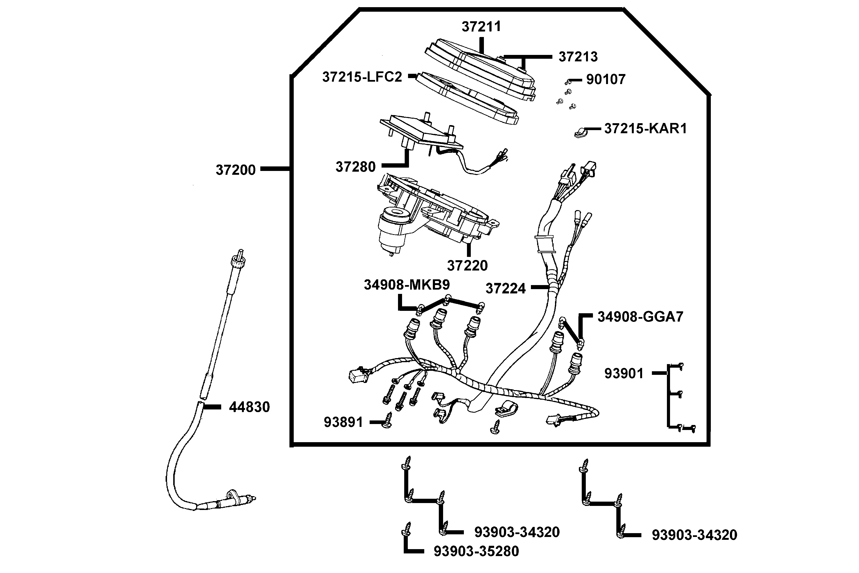 Instrumentpanel - Hastighetsmätarvajer