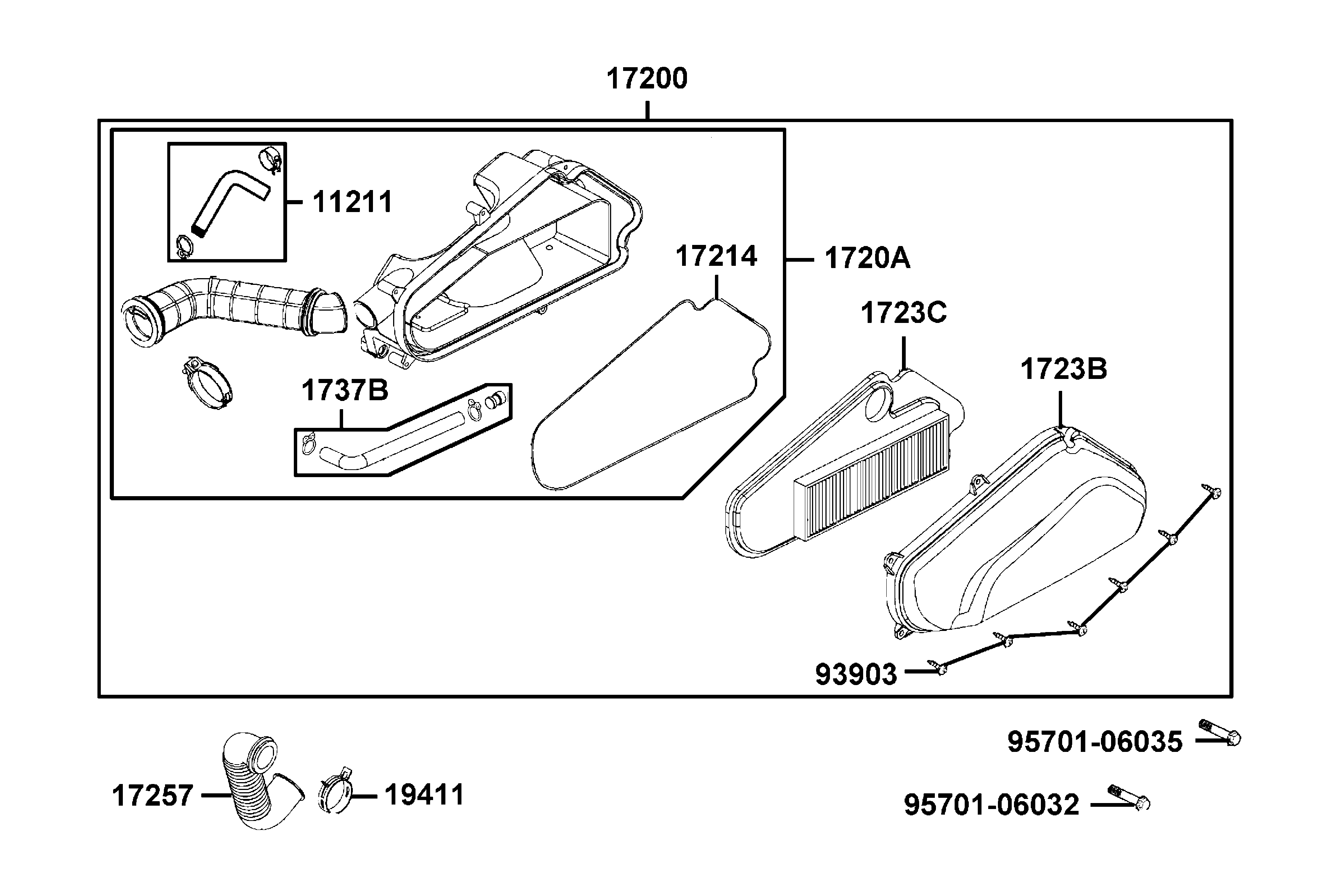 Luftburk - Luftfilter