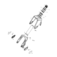 Framgaffel - Styrlager - Reflexer