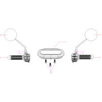 Instrument - Backspeglar - Handtag
