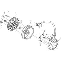 Stator - Svänghjul - Fläkt