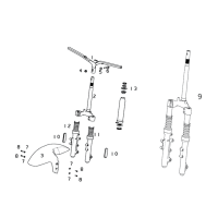 Styre - Framskärm - Framgaffel