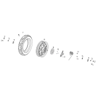 Bakhjul - Motor - Bakre bromsskiva