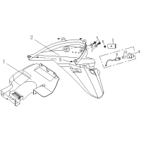 Bakskärm - Registreringskyltsbelysning
