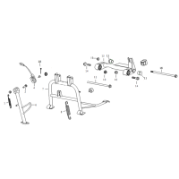 Centralstöd - Sidostöd - Motorfäste