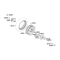 Framhjul - Bromsskiva - Fälg