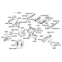 Frontkåpa - Sidokåpor fram - Golv