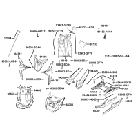 Frontkåpa - Sidokåpor fram - Golv