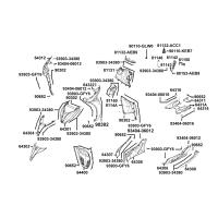 Frontkåpa - Sidokåpor fram - Golv