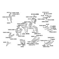 Frontkåpa - Sidokåpor fram - Golv