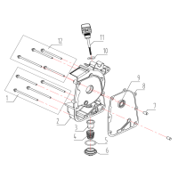 Motorkåpa höger - Oljesticka