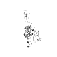 Motorkåpa höger - Oljesticka