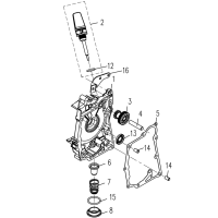 Motorkåpa höger - Oljesticka
