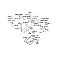 Ram - Passagerarfotstöd - Motorfäste