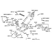 Ram - Passagerarfotstöd - Motorfäste