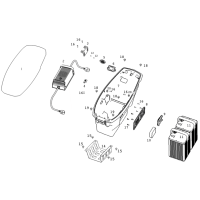 Sadel - Batteri - Laddare