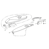 Sadel - Sadellåda - Passagerarhandtag