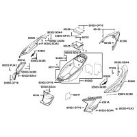 Sidokåpor bak - Sadellåda