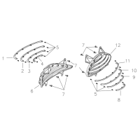 Sidokåpsdekorationer