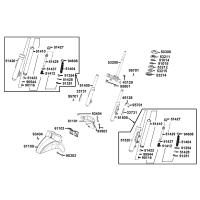 Stötdämpare fram - Framskärm - Styrkrona