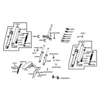 Stötdämpare fram - Framskärm - Styrkrona