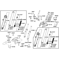 Stötdämpare fram - Framskärm - Styrkrona