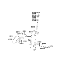 Stötdämpare fram - Framskärm - Styrkrona