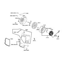 Stator - Svänghjul - Fläktkåpa