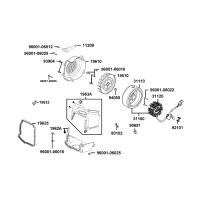 Stator - Svänghjul - Fläktkåpa