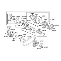 Variator - Drivrem - Vikter