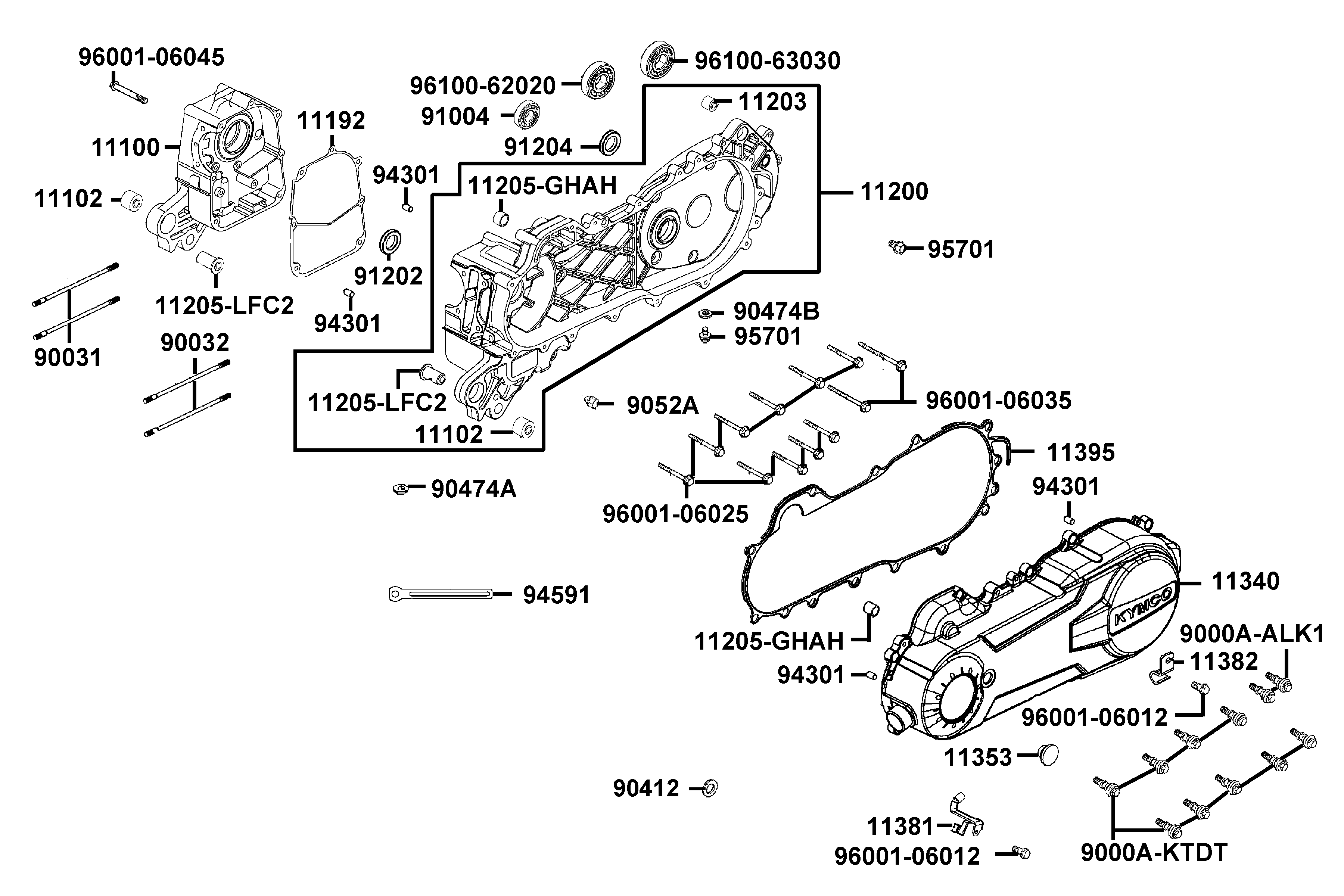 Vevhus - Variatorkåpa